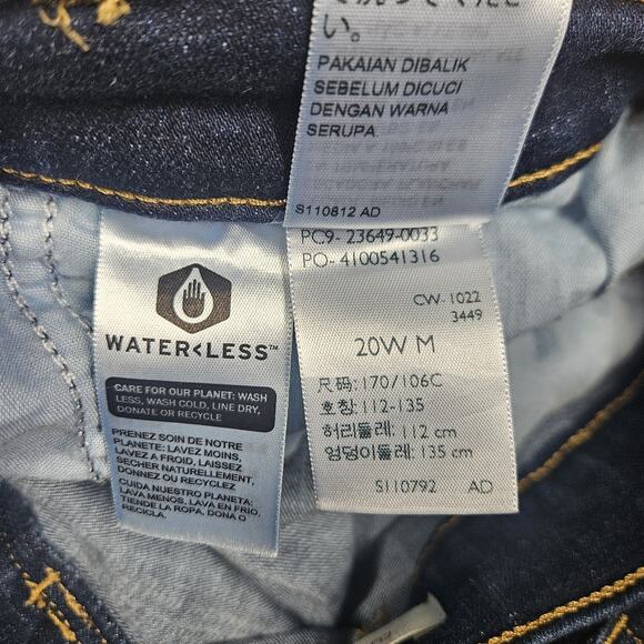 Levis Classic Boot Jeans Womens 20W Dark Wash Blue Stretch Denim Mid Rise - Picture 5 of 13